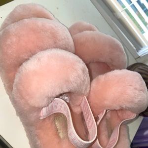 Pink Ugg slides, size 6